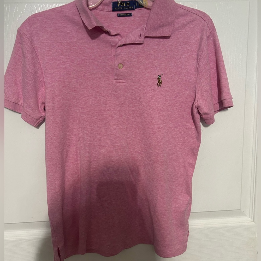 Ralph Lauren Pink Polo Shirt Classic Fit